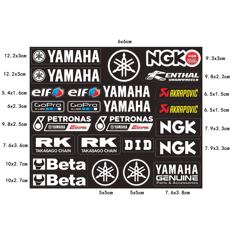 Motorcycle Gear Brand - Hoogwaardige stijlvolle motorfietsstickers Moto bagagehelm voor