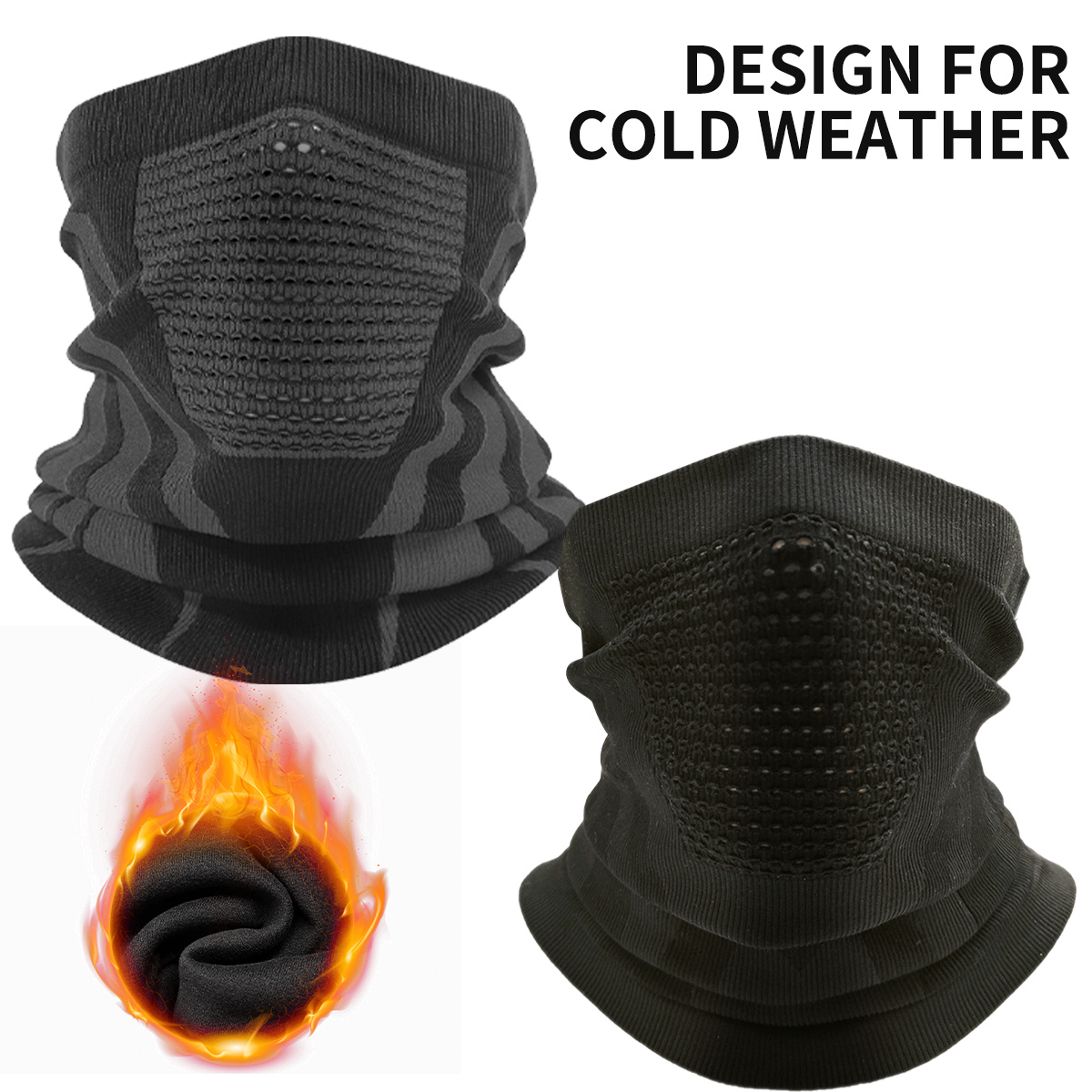 Neck Warmer Balaclava - Winter nekwarmer Gaiter Warm Polar-Fleece bivakmuts