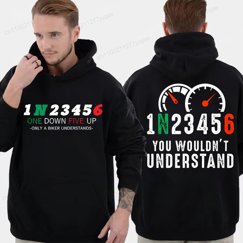Motorcycle Gear Hoodie - Nieuwe trendy herensweater met capuchon, 1N23456