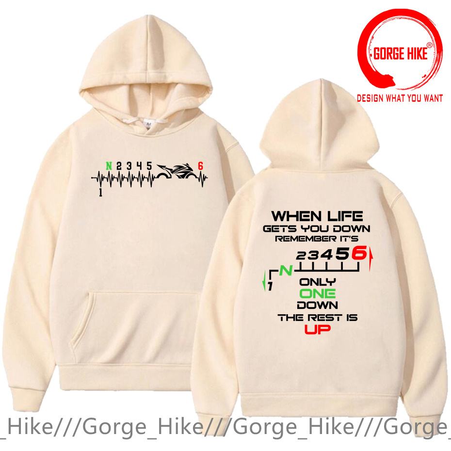 1N23456 Motorcycle Gear Shift  - Motorcycle Gear Hoodie recensie en prijs
