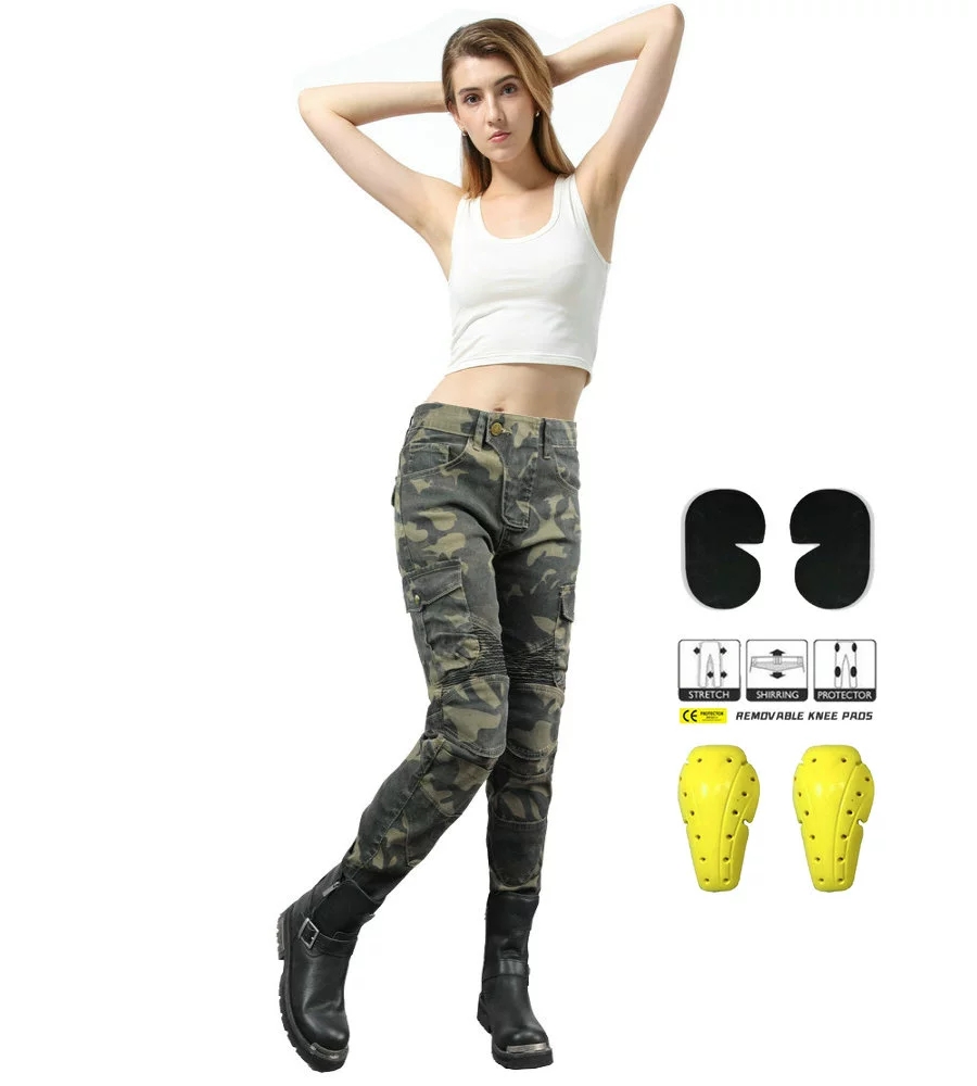 Dames Jeans Camouflage Motorbr - Motorcycle Gear Testing recensie en prijs