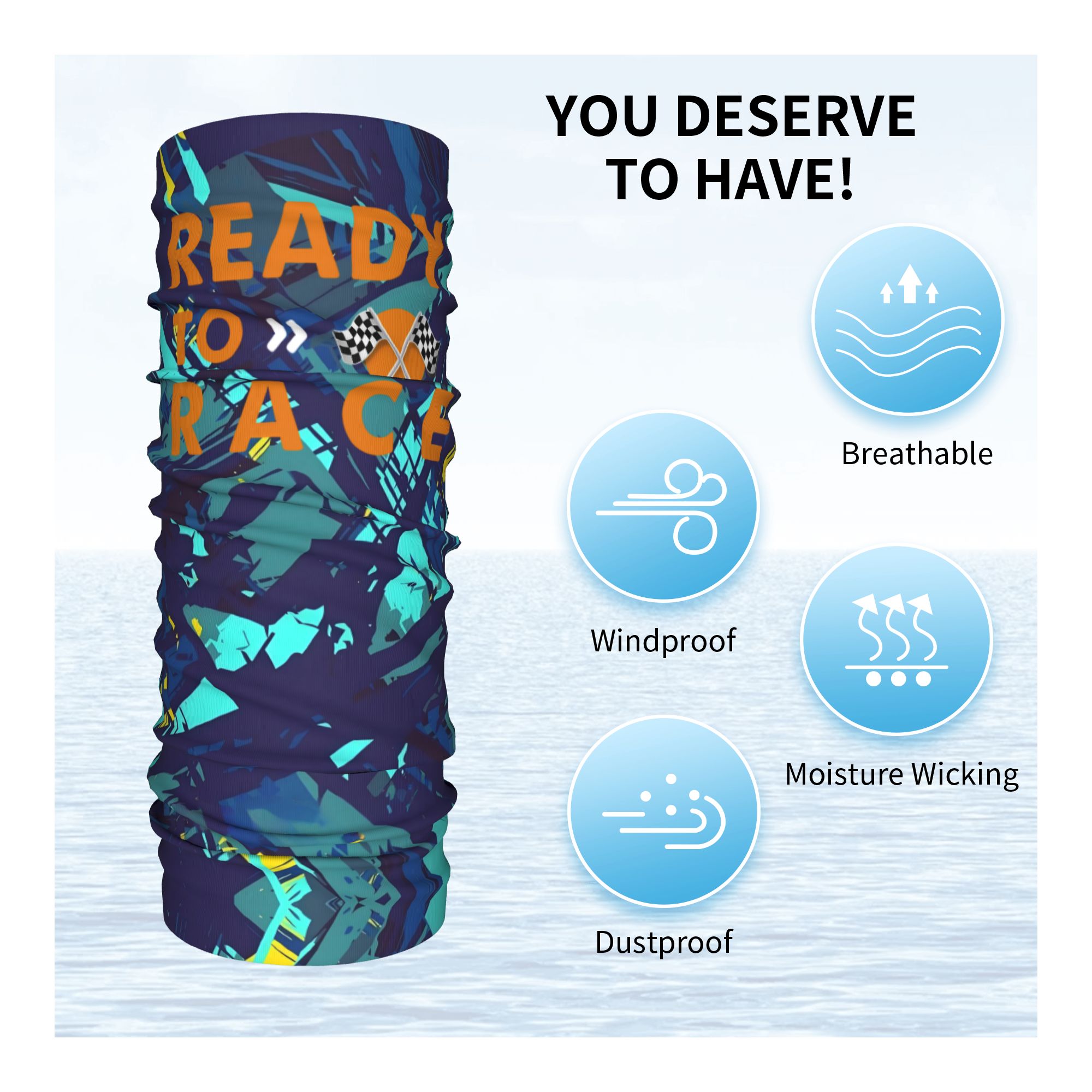 Custom Ready To Race Logo Band - Neck Warmer Balaclava recensie en prijs