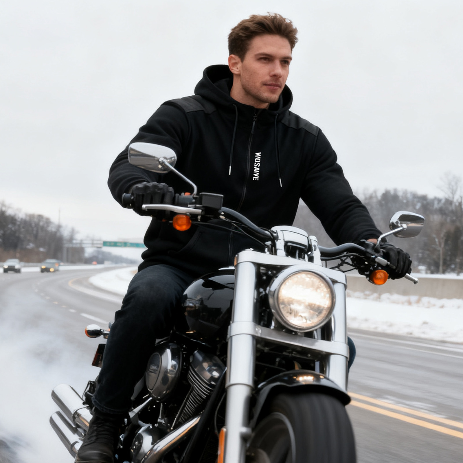WOSAWE motorfiets hoodie-jas m - Motorcycle Gear Hoodie recensie en prijs